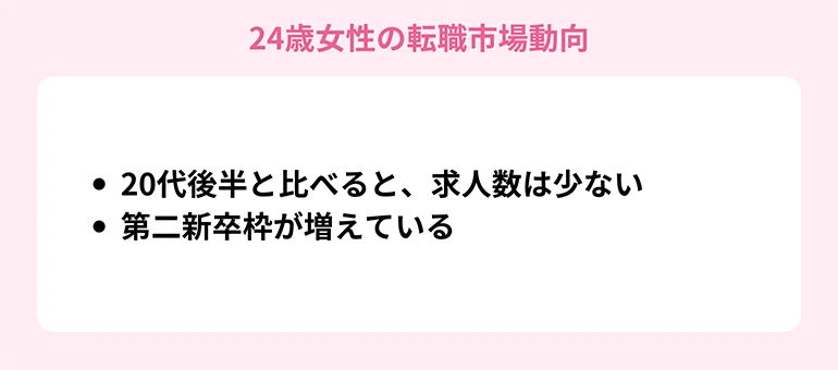 24歳女性の転職市場動向
