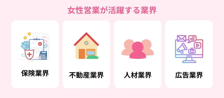 女性営業が活躍する業界