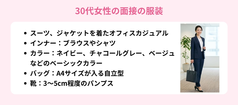 30代女性の面接の服装